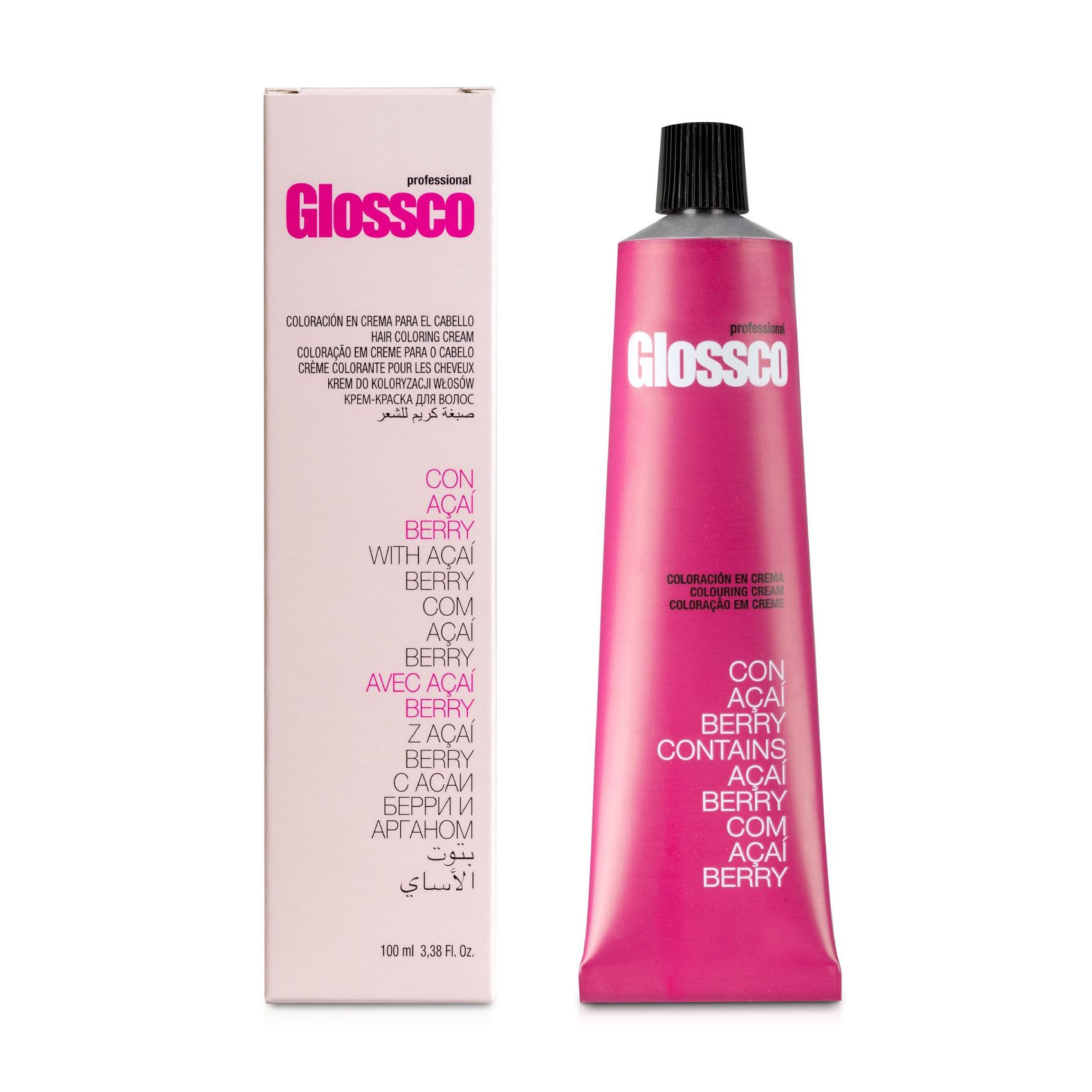 Перманентна крем-фарба для волосся Glossco Professional Hair Coloring Cream 7 Medium Blonde, 100 мл
